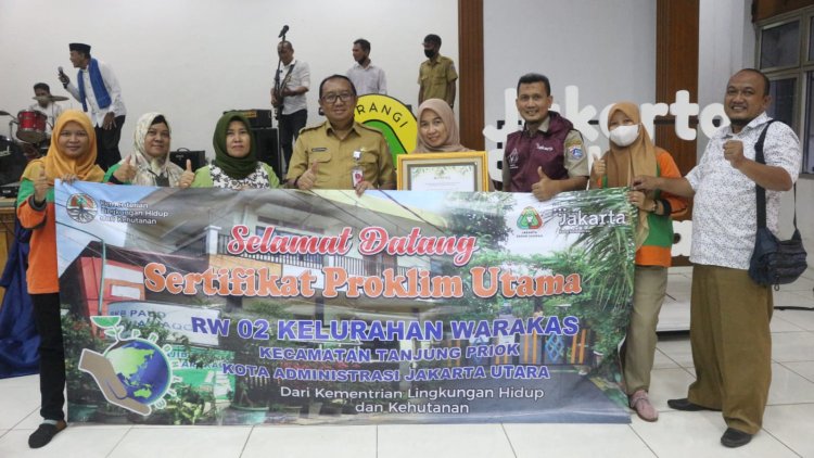 RW 02 Kelurahan Warakas Masuk Dalam 17 RW di Jakarta Raih Penghargaan Kampung Proklim