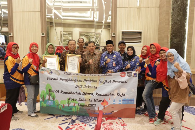 RW 01 Rawa BadakUtara Raih apresiasi Masyarakat Peduli Lingkungan Provinsi DKI Jakarta Tahun 2023 