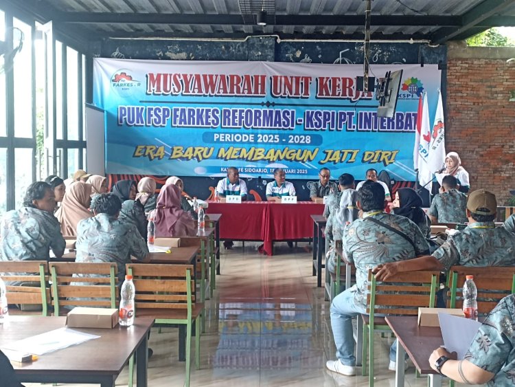 FSP FARKES REFORMASI - KSPI PT. INTERBAT GELAR MUSNIK - 1, PILIH ANGGA RIZA SEBAGAI KETUA PUK PERIODE 2025-2028