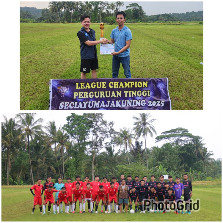 UNIVERSITAS ISLAM BUNGA BANGSA CIREBON JADI BEST TEAM CATEGORY LEAGUE CHAMPIONS PERGURUAN TINGGI SECIAYUMAJAKUNING 2025
