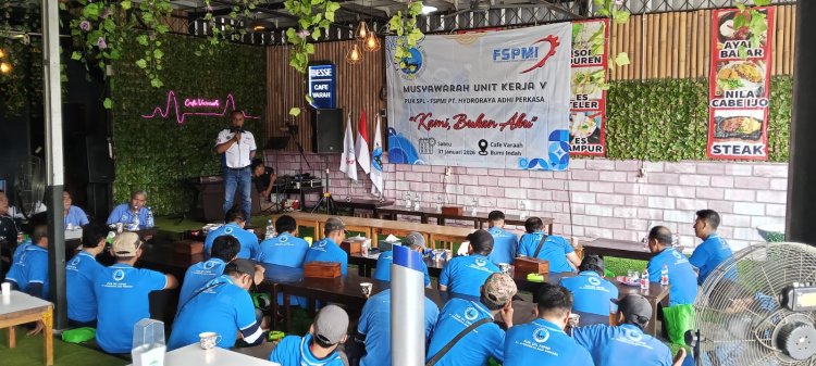 Raden Iman Santoso Sanoesi Nahkodai PUK SPL FSPMI PT Hydroraya Adhi Perkasa Periode 2026–2030